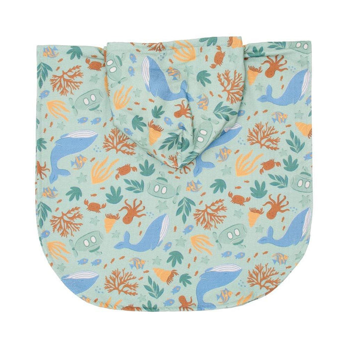 Toalha Poncho Little Dutch Ocean World Multicolour