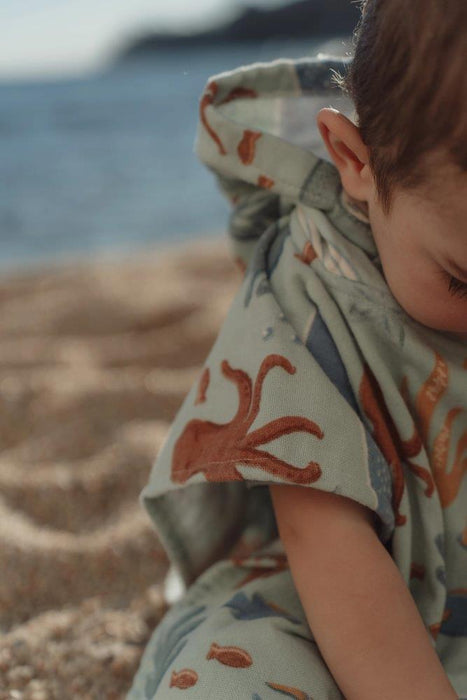Toalha Poncho Little Dutch Ocean World Multicolour