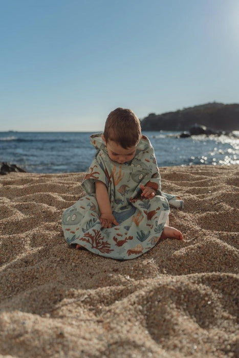 Toalha Poncho Little Dutch Ocean World Multicolour