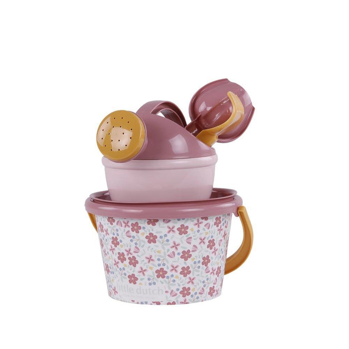 Conjunto de Praia Little Dutch Pink Flowers