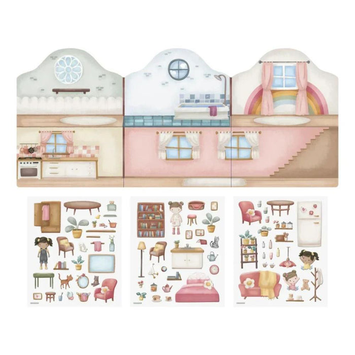 Livro de Autocolantes Reutlizáveis Little Dutch Casa da Rosa