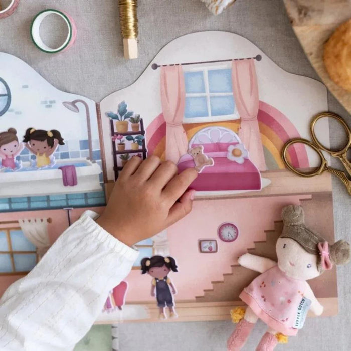 Livro de Autocolantes Reutlizáveis Little Dutch Casa da Rosa
