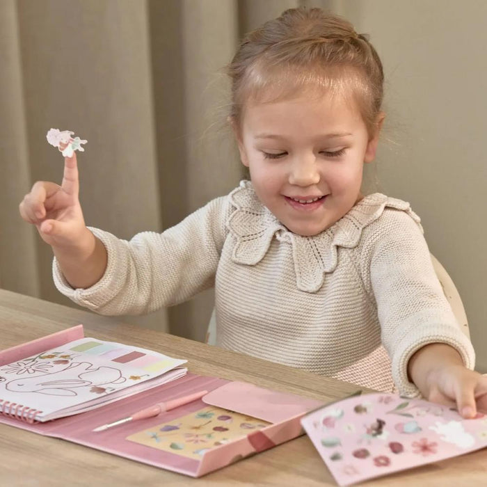 Conjunto de Pintura com Aguarelas Fairy Garden Rosa