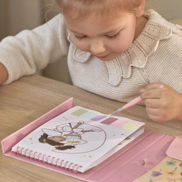Conjunto de Pintura com Aguarelas Fairy Garden Rosa