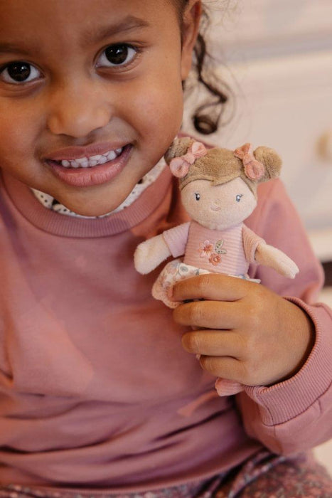 Boneca de Peluche Little Dutch Rosa Flores 10cm