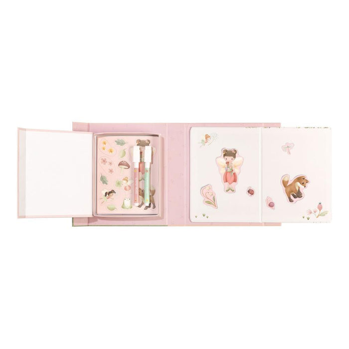 Conjunto de Colorir e Magnético Little Dutch Fairy Garden Rosa