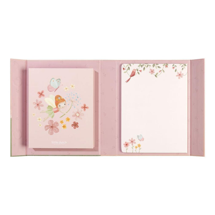 Conjunto de Colorir e Magnético Little Dutch Fairy Garden Rosa