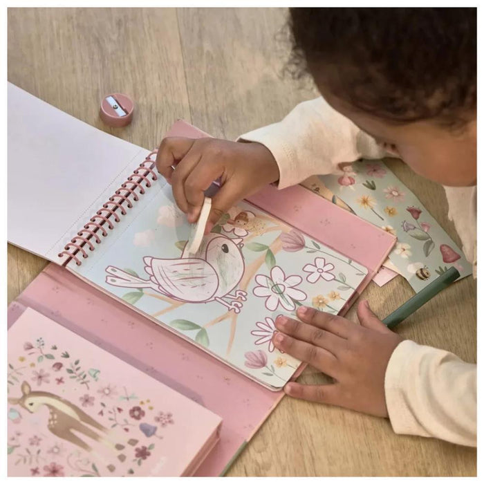 Conjunto de Colorir com 6 Lápis LittleDutch Fairy Garden Rosa