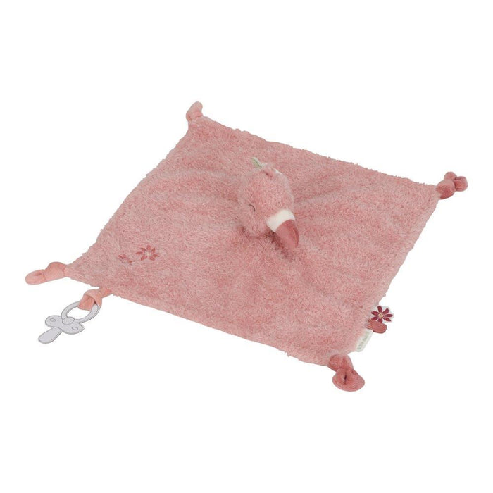 Doudou com Fita para Chupeta Little Dutch Flamingo Safari Friends