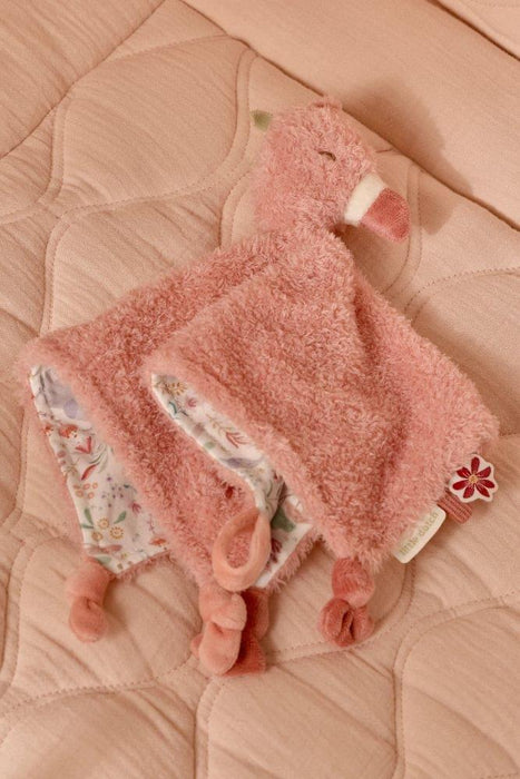 Doudou com Fita para Chupeta Little Dutch Flamingo Safari Friends