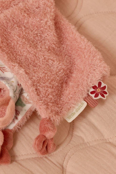 Doudou com Fita para Chupeta Little Dutch Flamingo Safari Friends