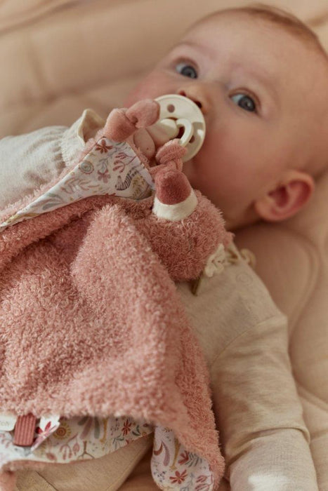 Doudou com Fita para Chupeta Little Dutch Flamingo Safari Friends