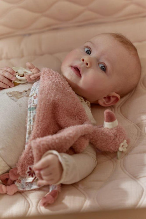 Doudou com Fita para Chupeta Little Dutch Flamingo Safari Friends