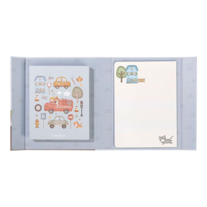 Conjunto de Colorir e Magnético Little Dutch Veículos Jim