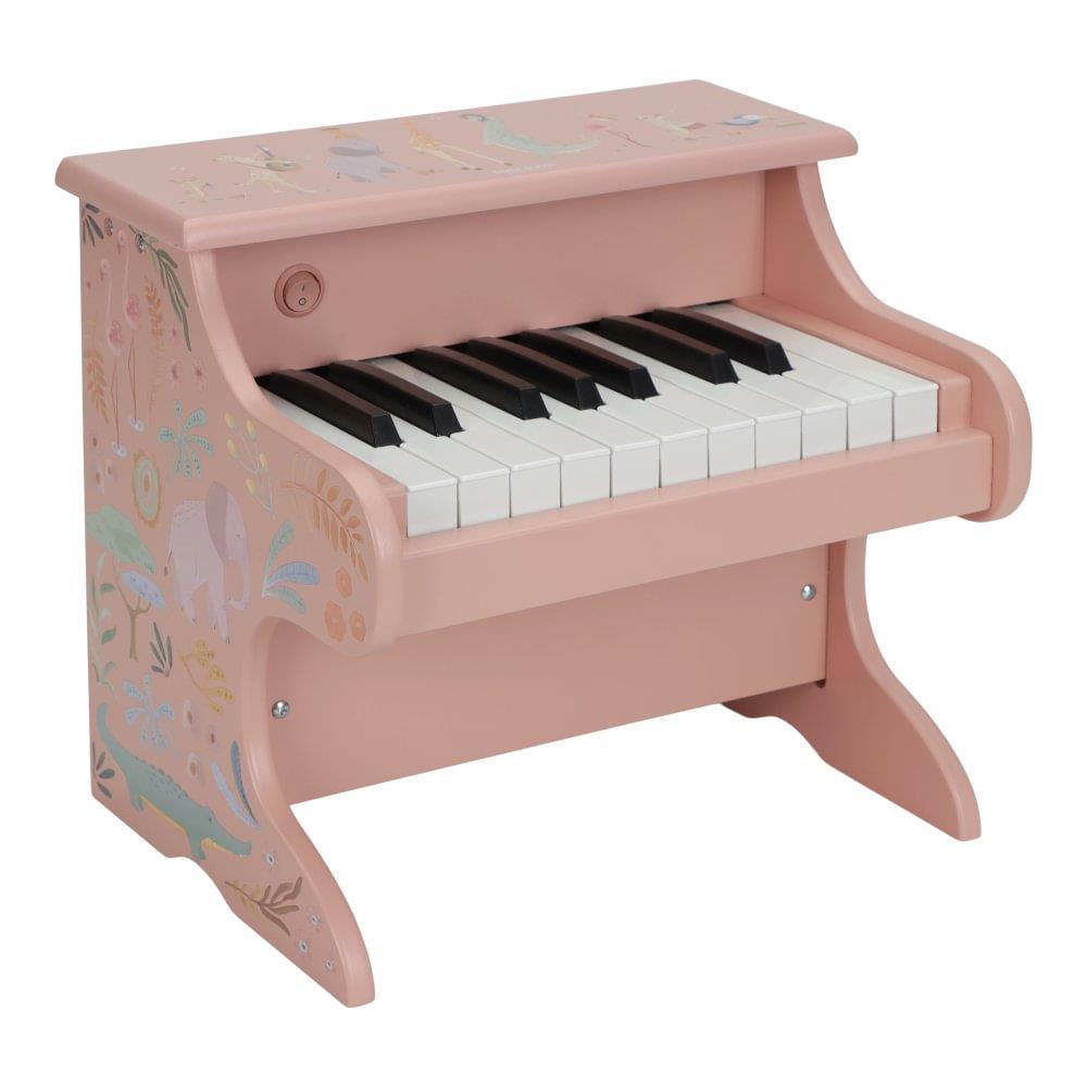 Little Dutch Safari Friends Wooden Piano Pink