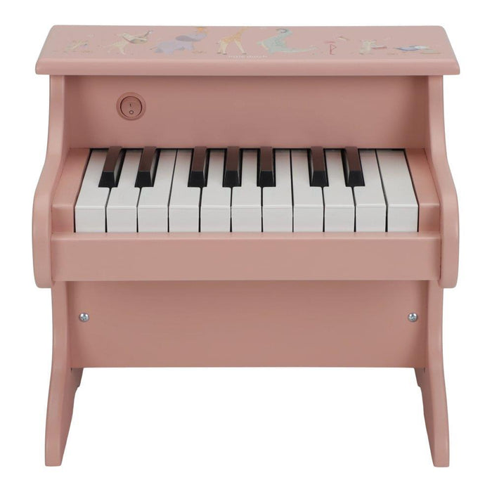 Piano em Madeira Little Dutch Safari Friends Rosa