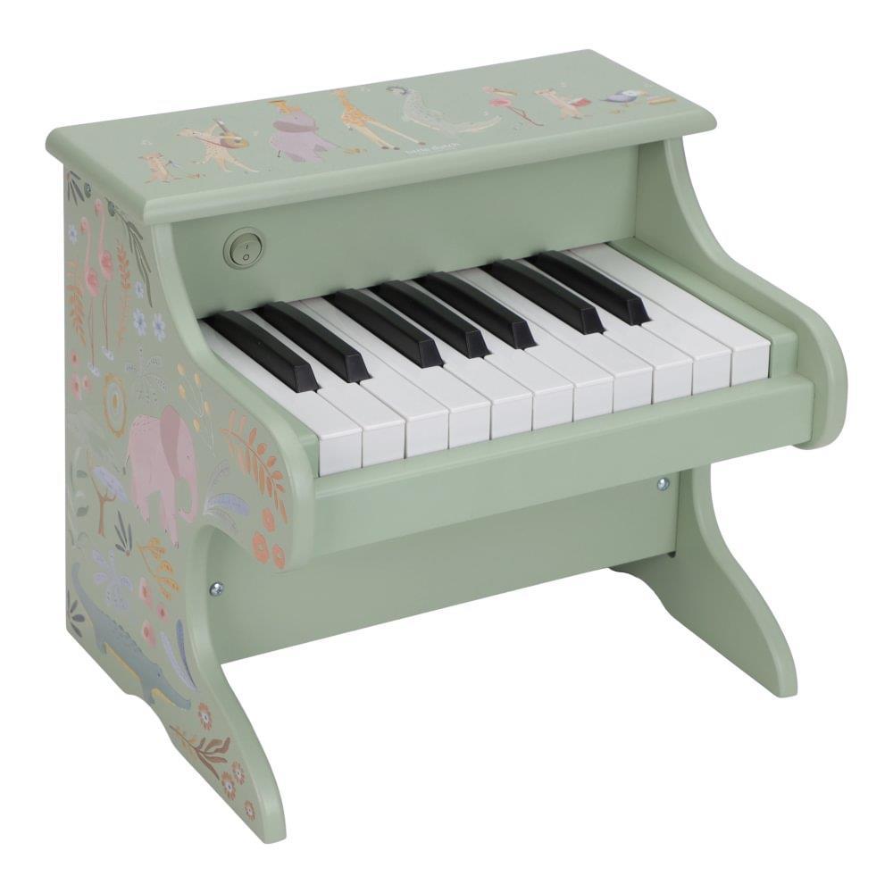 Little Dutch Safari Friends Wooden Piano Green
