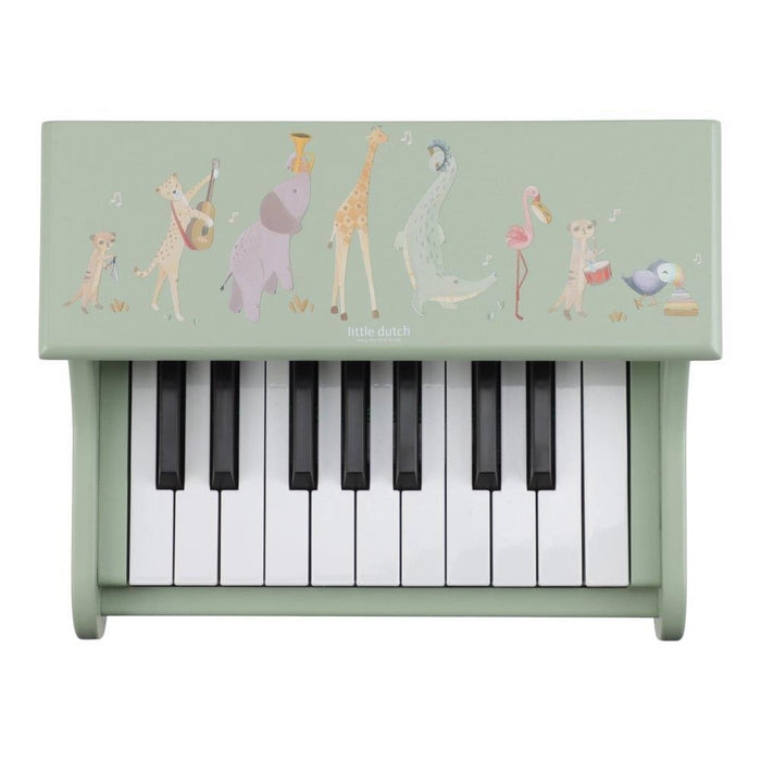 Piano em Madeira Little Dutch Safari Friends Verde
