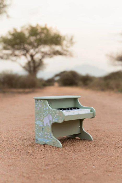 Piano em Madeira Little Dutch Safari Friends Verde