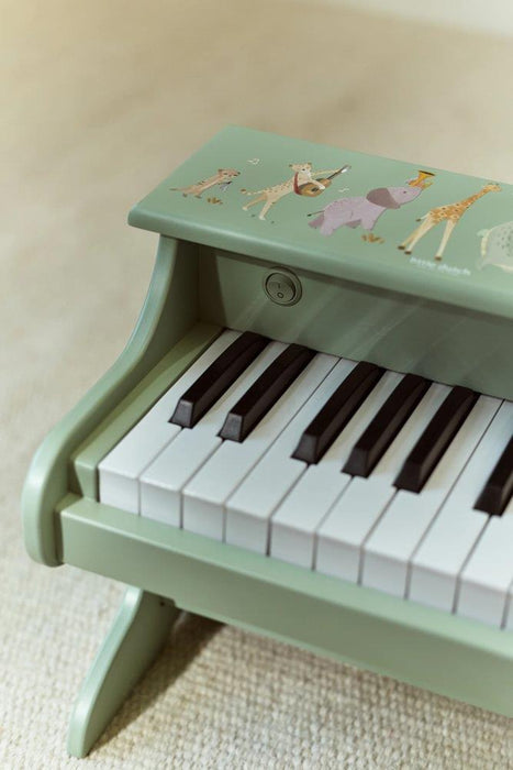 Piano em Madeira Little Dutch Safari Friends Verde