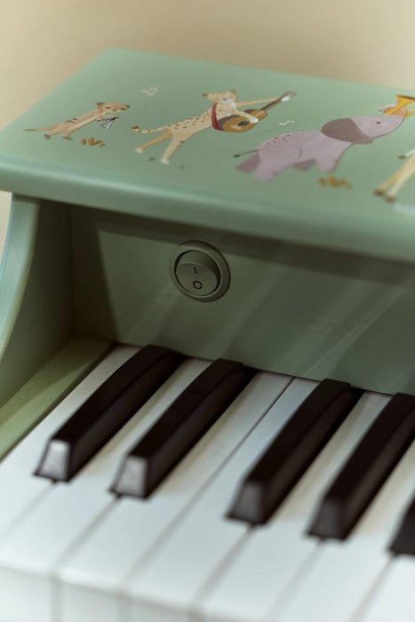 Piano em Madeira Little Dutch Safari Friends Verde