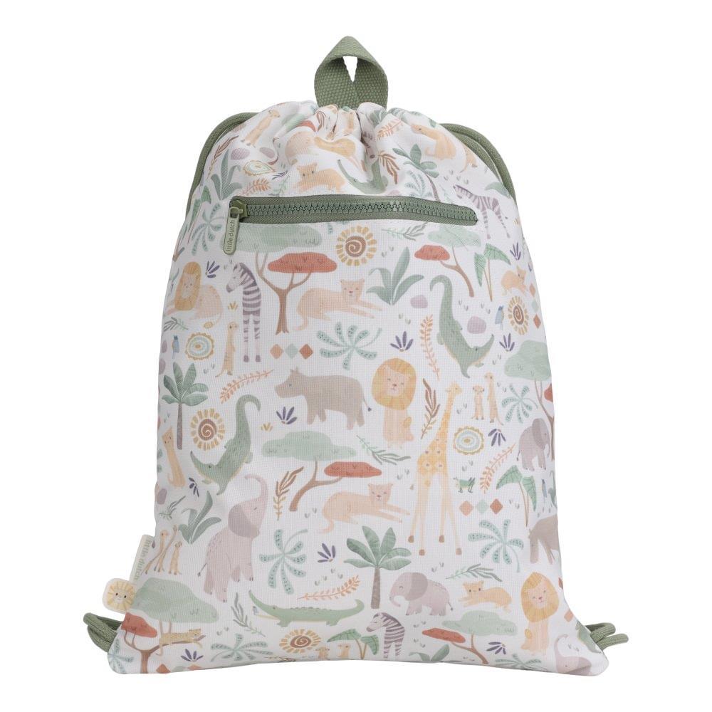 Saco/Mochila Little Dutch Safari Friends