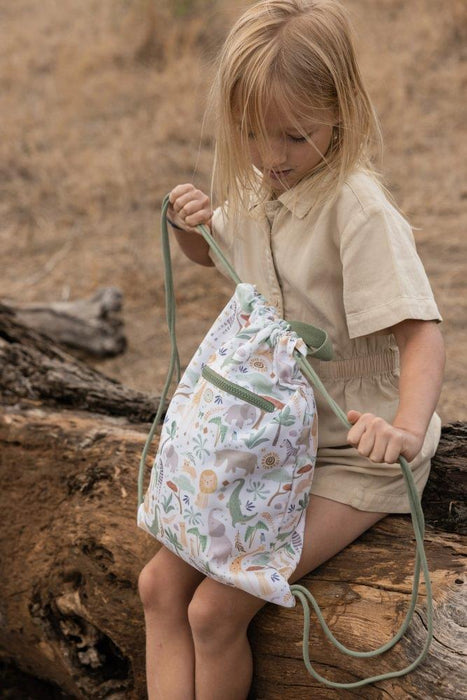 Saco/Mochila Little Dutch Safari Friends