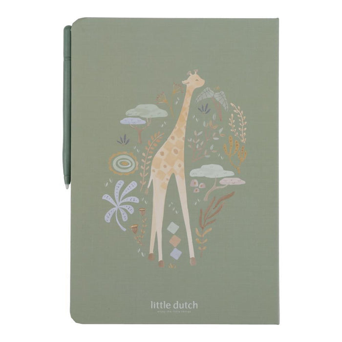 Tablet de Desenho a Cores com Capa Little Dutch Safari Friends