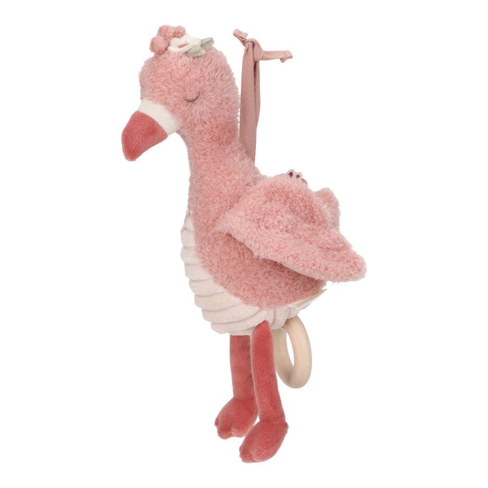 Peluche Musical Little Dutch Safari Friends Flamingo