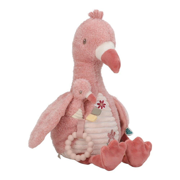 Peluche de Atividades Little Dutch Safari Friends Flamingo