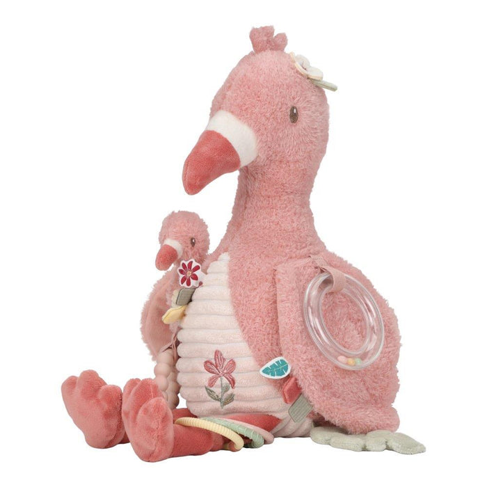 Peluche de Atividades Little Dutch Safari Friends Flamingo