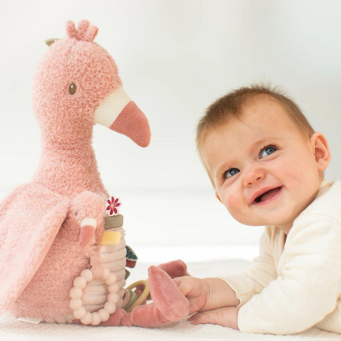 Peluche de Atividades Little Dutch Safari Friends Flamingo