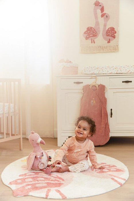 Peluche de Atividades Little Dutch Safari Friends Flamingo