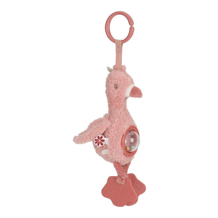Peluche de Atividades com Argola Little Dutch Safari Friends Famingo