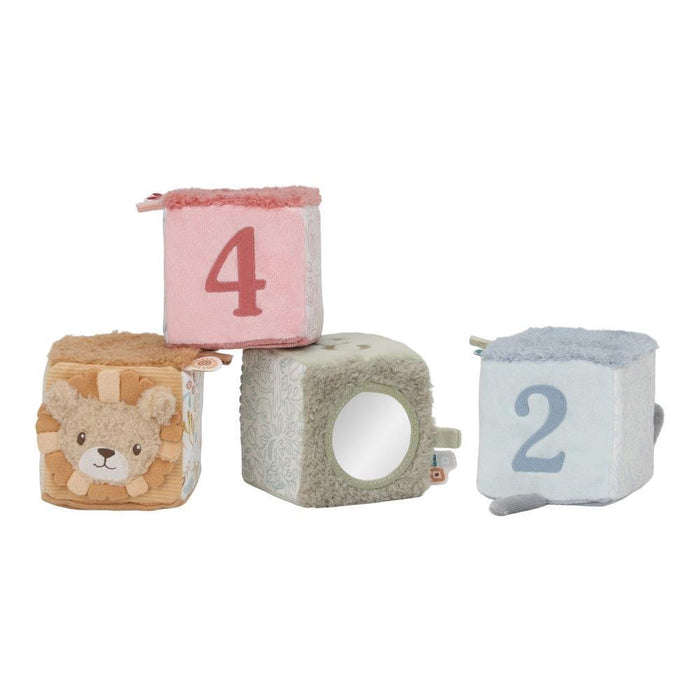 4 Cubos Soft de Atividades Little Dutch Safari Friends