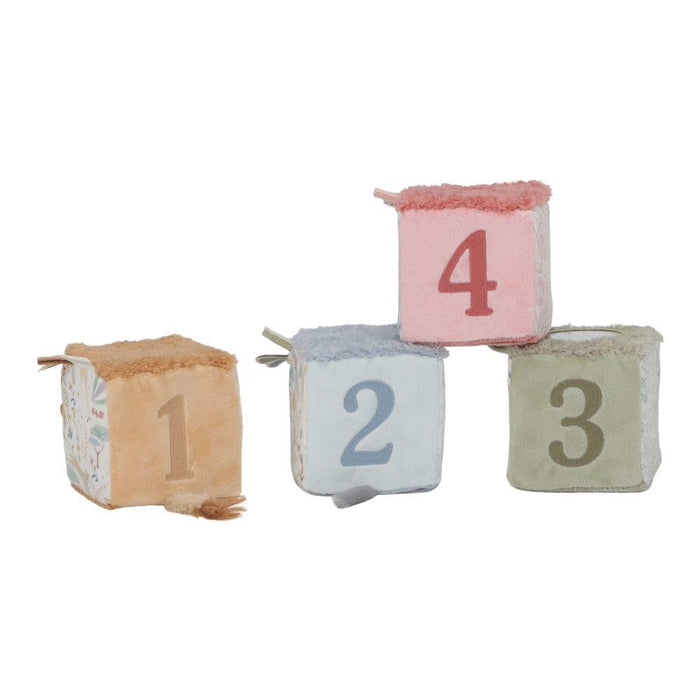 4 Cubos Soft de Atividades Little Dutch Safari Friends