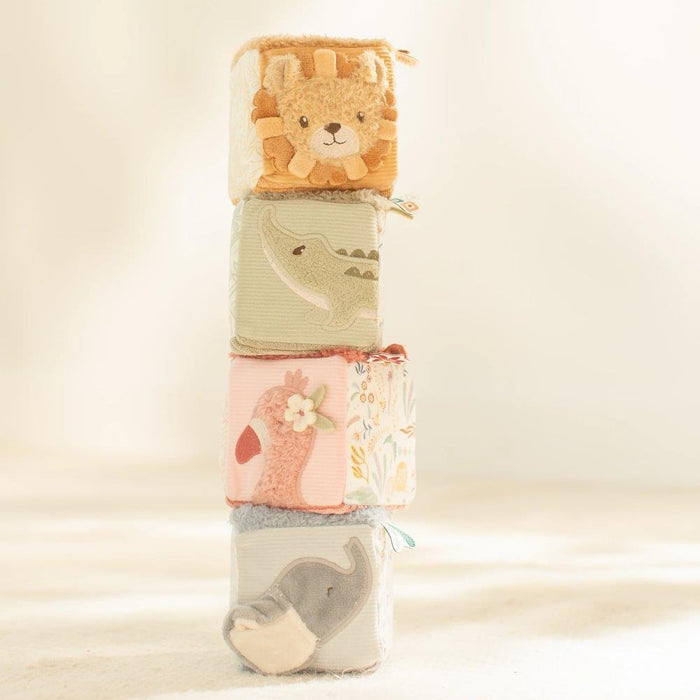 4 Cubos Soft de Atividades Little Dutch Safari Friends