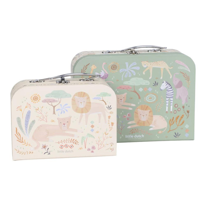 Conjunto de 2 Malas Little Dutch Safari Friends Verde