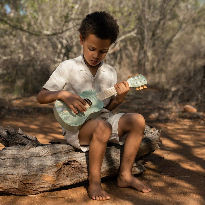 Guitarra em Madeira Little Dutch Safari Friends Verde