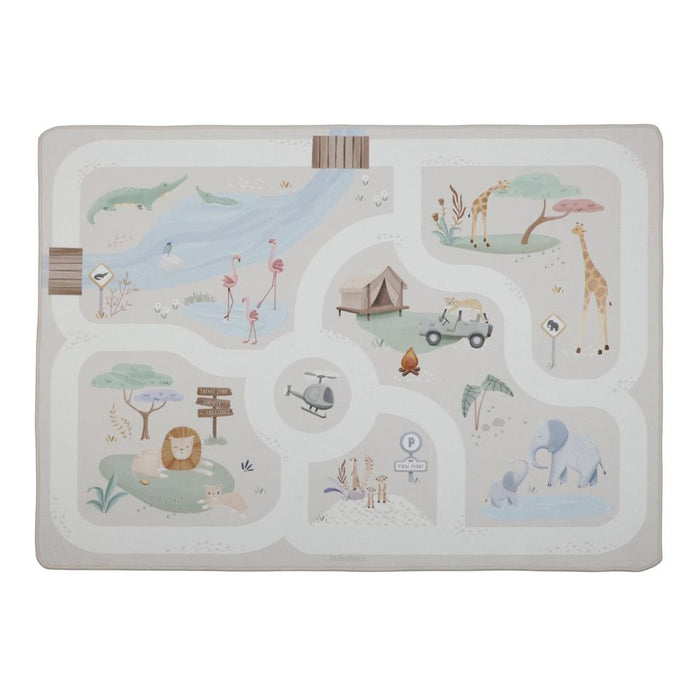 Tapete Pista de Carros Little Dutch Safari Friends 100x140cm