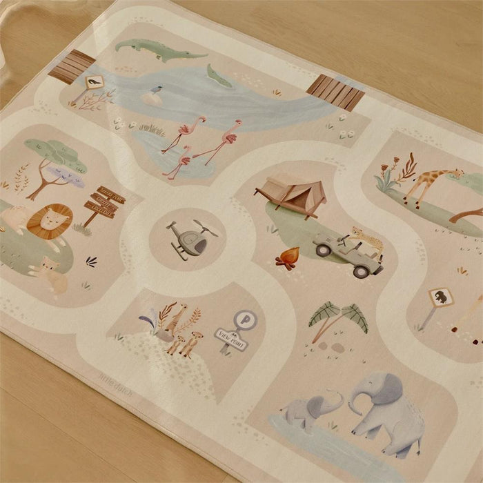 Tapete Pista de Carros Little Dutch Safari Friends 100x140cm
