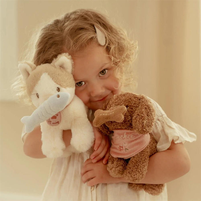 Peluche Gato Marley com Mala de Transporte Little Dutch
