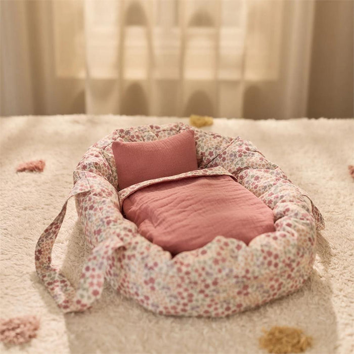 Alcofa para Bonecas Little Dutch Rosa Flores