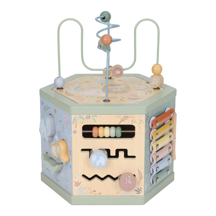 Cubo de Atividades em Madeira Little Dutch Safari Friends