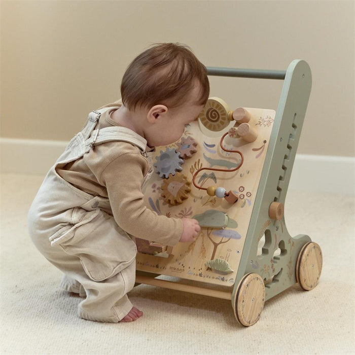 Andador de Atividades em Madeira Little Dutch Safari Friends
