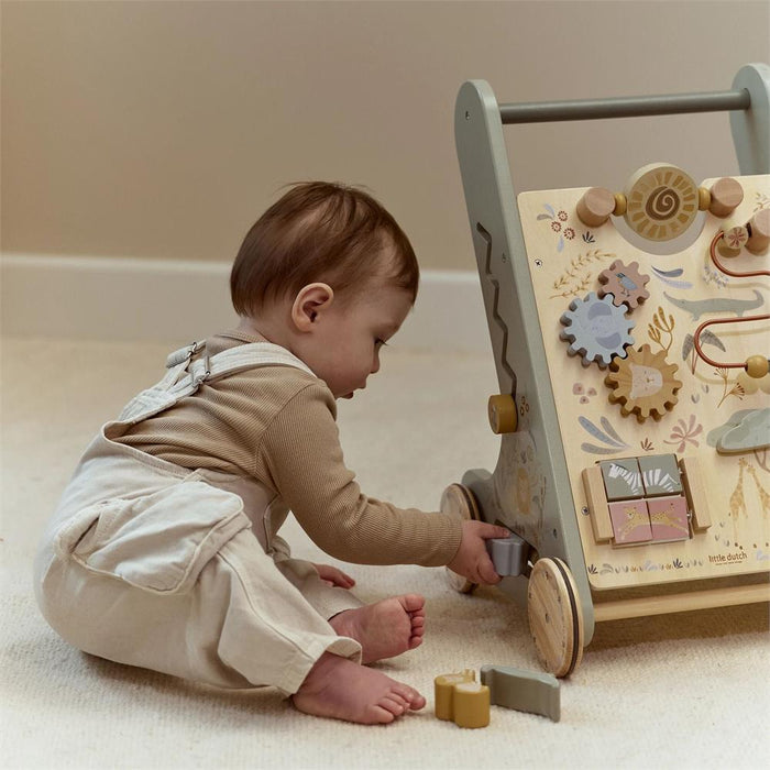 Andador de Atividades em Madeira Little Dutch Safari Friends