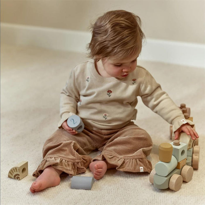 Comboio de Blocos em Madeira Little Dutch Safari Friends