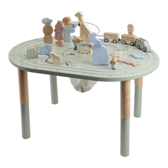 Mesa de Atividades XL em Madeira Little Dutch Safari Friends