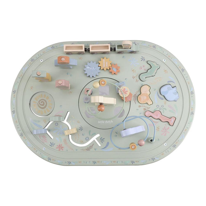 Mesa de Atividades XL em Madeira Little Dutch Safari Friends