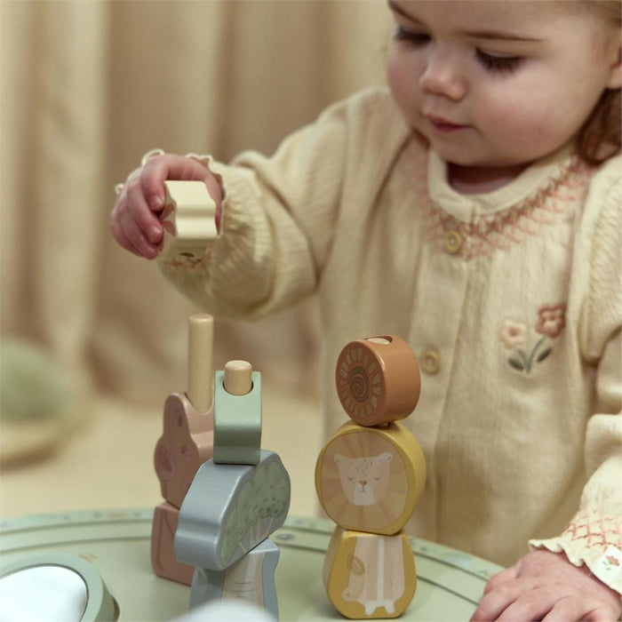 Mesa de Atividades XL em Madeira Little Dutch Safari Friends